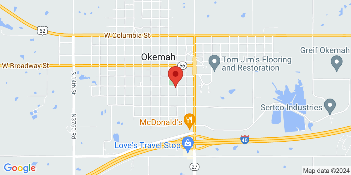 Map of Okemah Public Library